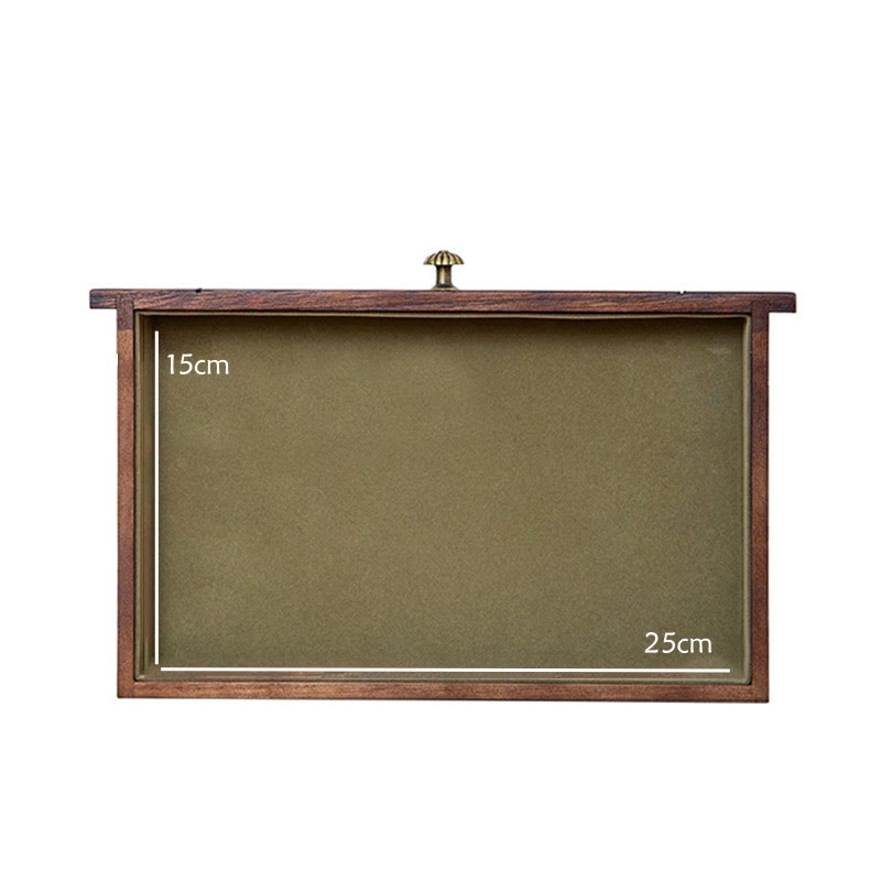 Coffret à bijoux en bois massif à quatre niveaux avec velours | Zen Decor