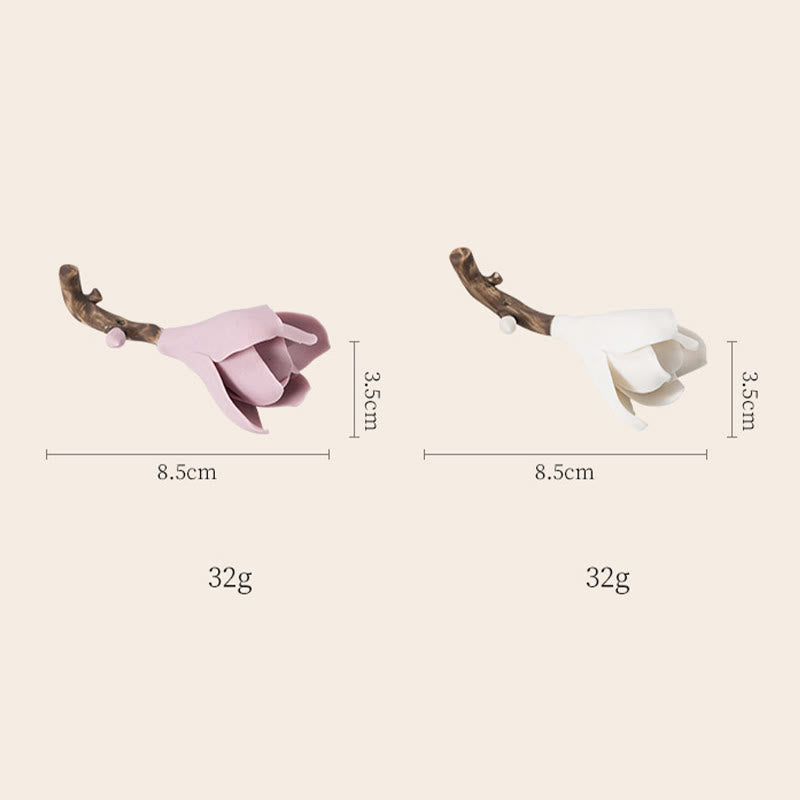 Brûle-encens en céramique Fleur de gardénia 8,5 cm pour la méditation