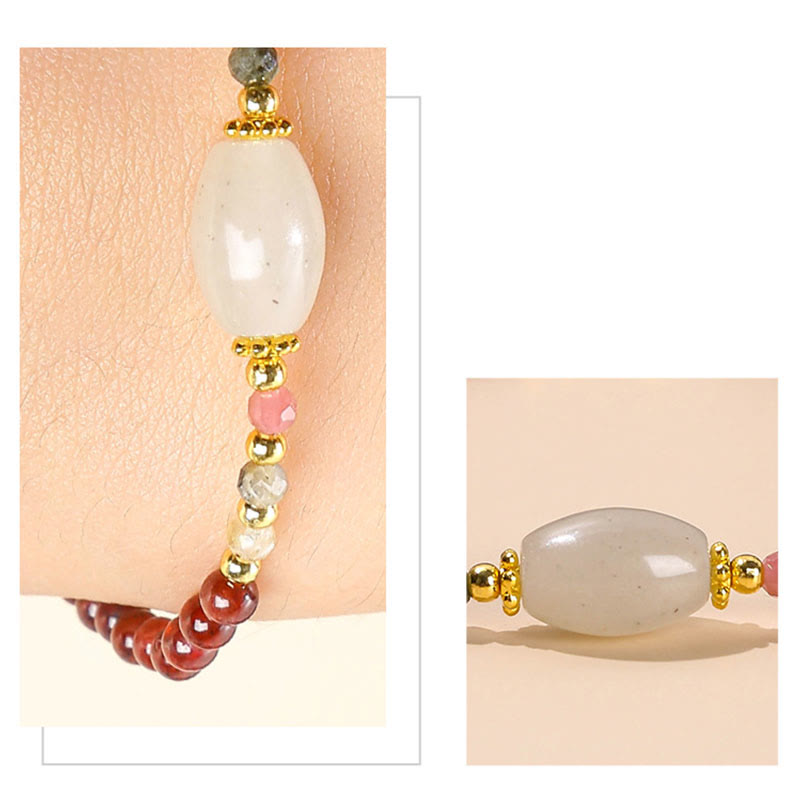 Bracelet Passion Grenat Jade Tourmaline pour un changement positif