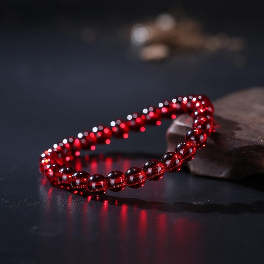 Bracelet de pouvoir en grenat : réalisez vos rêves