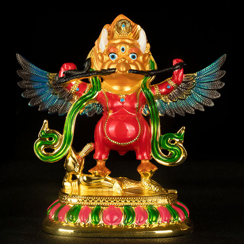 Statue spirituelle de l'oiseau Garuda | Figurine de protection pour la maison en alliage