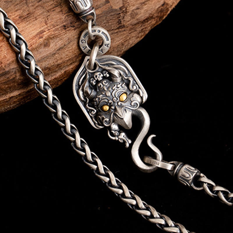 Collier Garuda Wisdom en argent sterling 925, chaîne de 63 cm