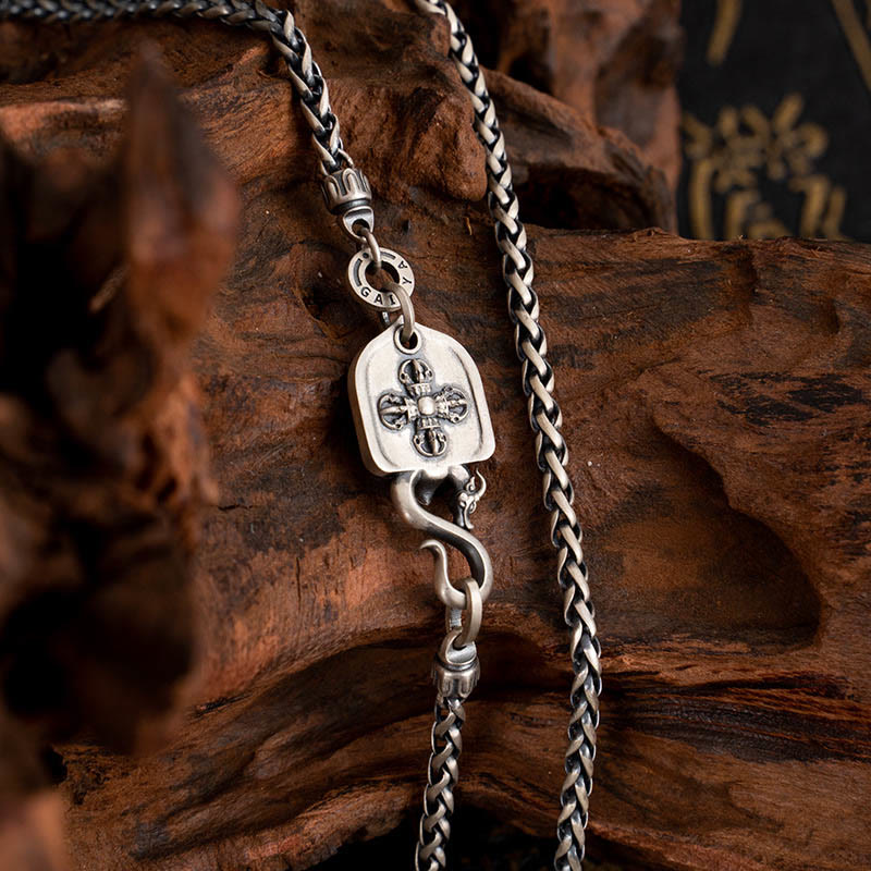 Collier Garuda Wisdom en argent sterling 925, chaîne de 63 cm