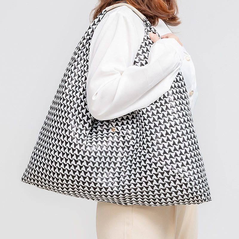 Sac à bandoulière triangulaire à imprimé léopard et fleurs de tigre géométriques