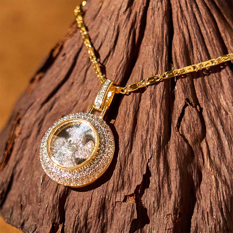 Collier pendentif d'équilibre spirituel en cuivre plaqué or Fu Windmill