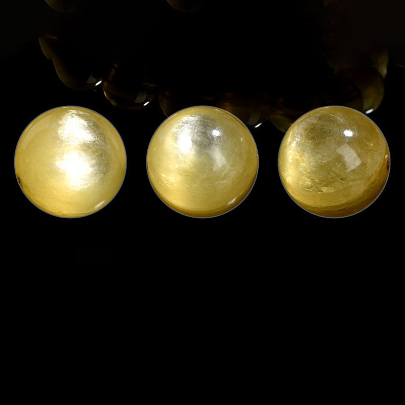 Bracelet spirituel en lépidolite dorée pour la protection et la prospérité