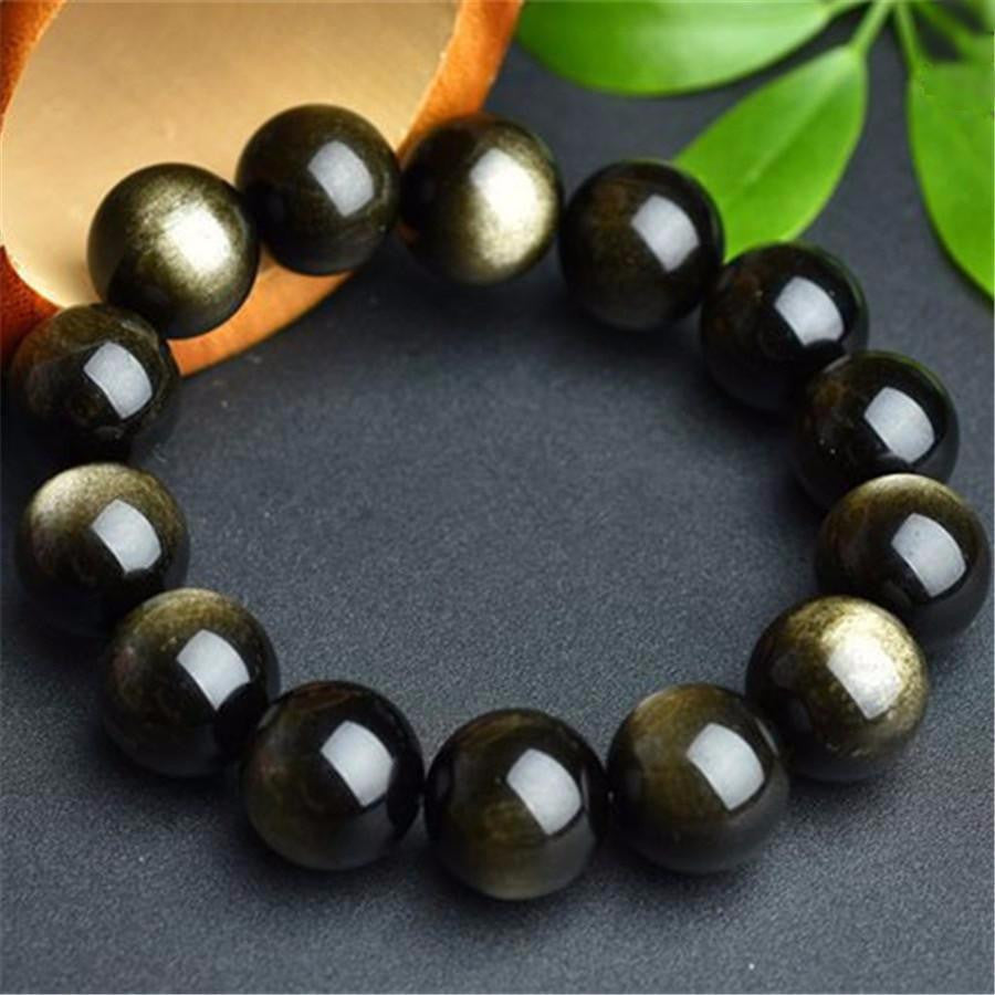 Bracelet en obsidienne dorée : une puissante pierre de guérison