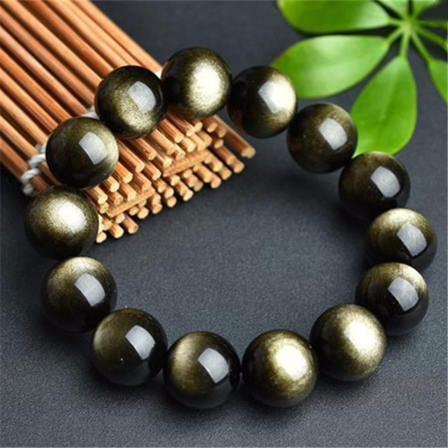 Bracelet en obsidienne dorée : une puissante pierre de guérison