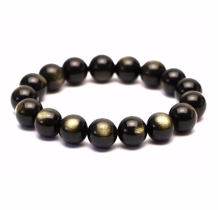Bracelet en obsidienne dorée : une puissante pierre de guérison