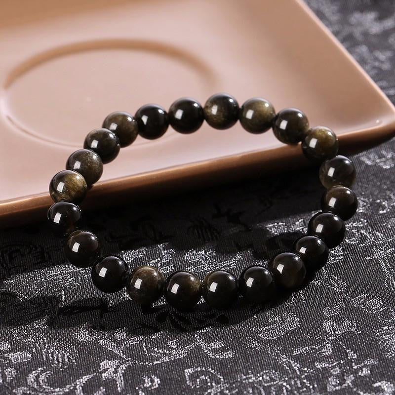 Bracelet en obsidienne dorée : une puissante pierre de guérison