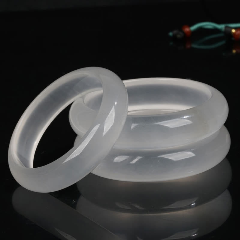 Bracelet en jade et soie dorée pour la richesse et la chance, jonc de 58 mm
