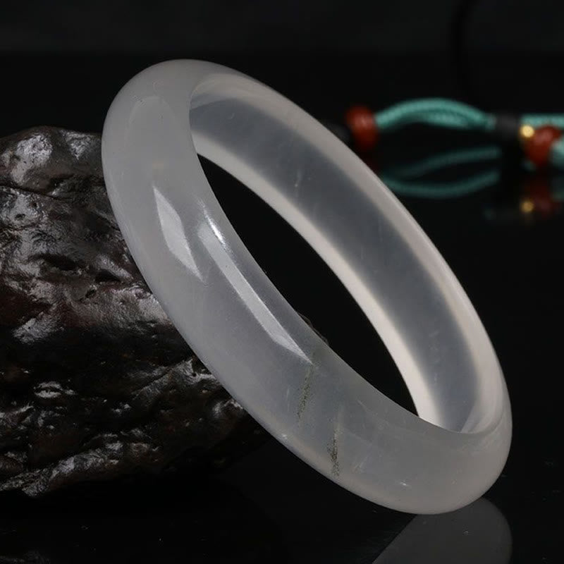 Bracelet en jade et soie dorée pour la richesse et la chance, jonc de 58 mm