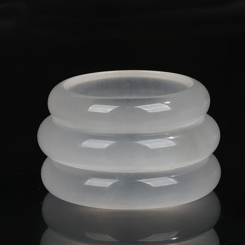 Bracelet en jade et soie dorée pour la richesse et la chance, jonc de 58 mm