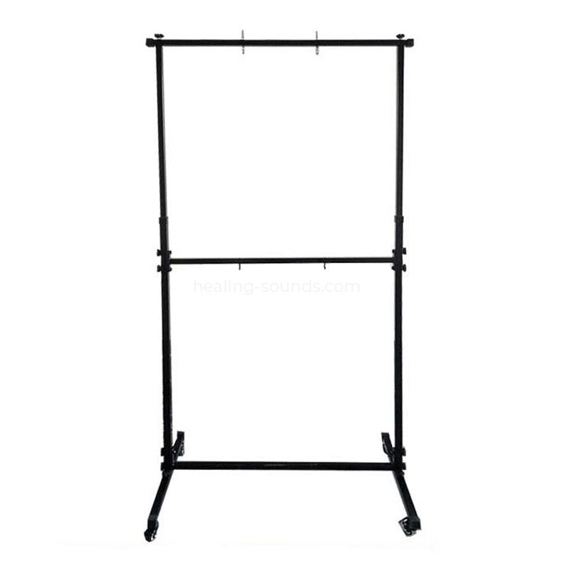 Double Gong Stand Holder with Wheels - Up to 40"