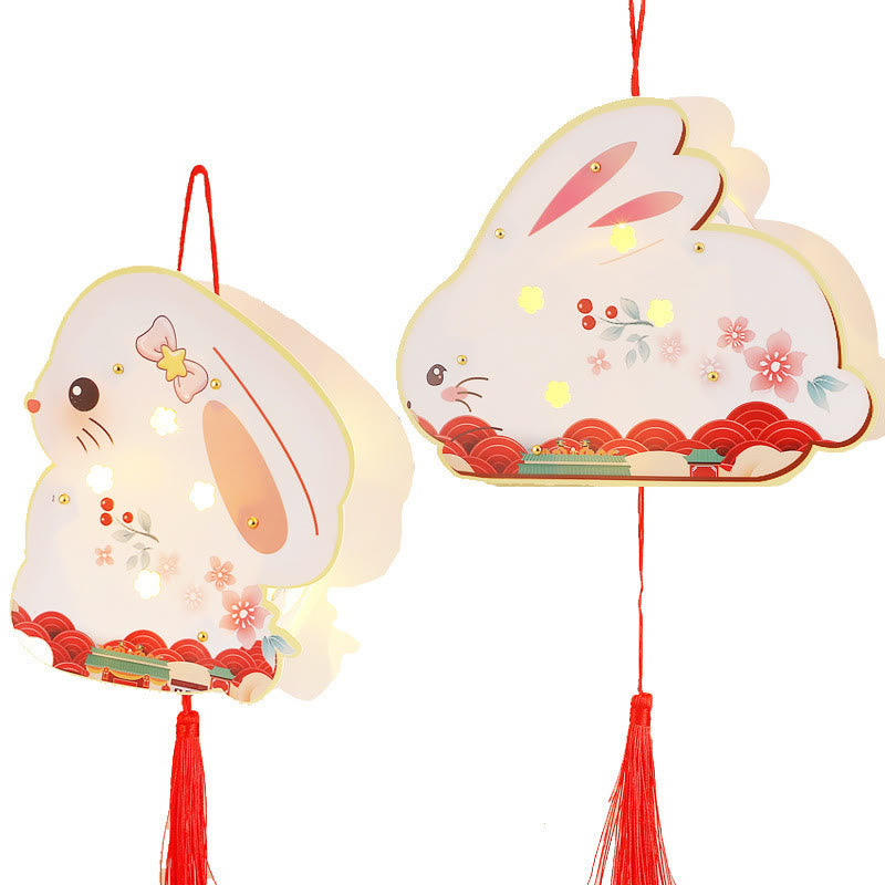 Lanterne en papier Lapin porte-bonheur | Décoration zen