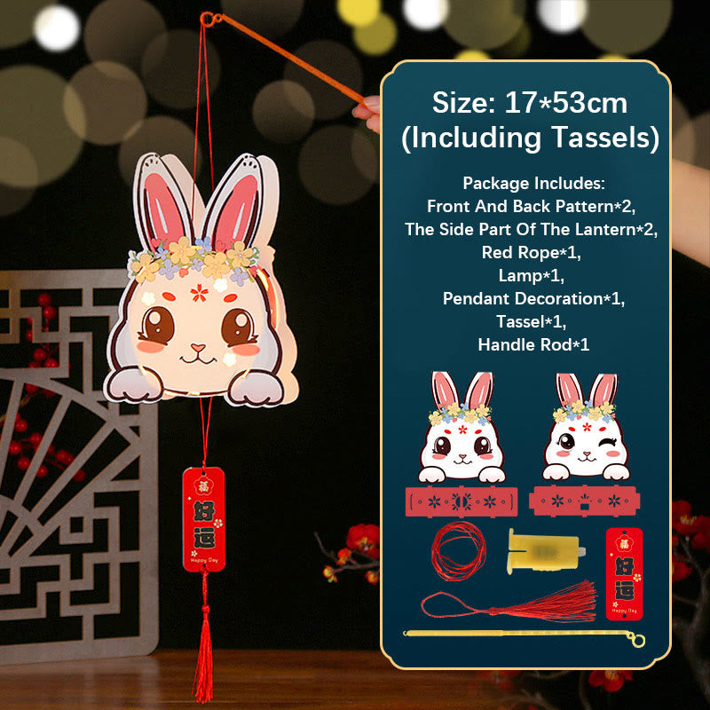 Lanterne en papier Lapin porte-bonheur | Décoration zen