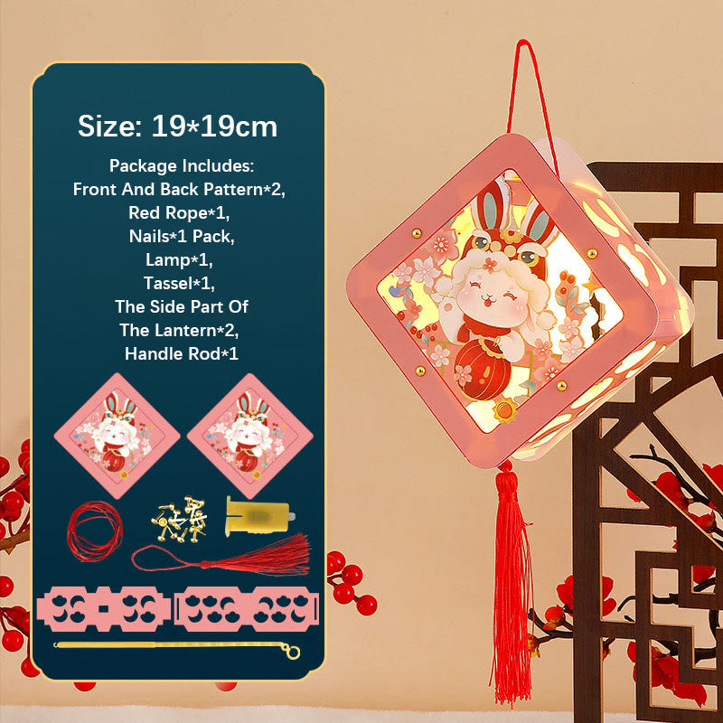 Lanterne en papier Lapin porte-bonheur | Décoration zen