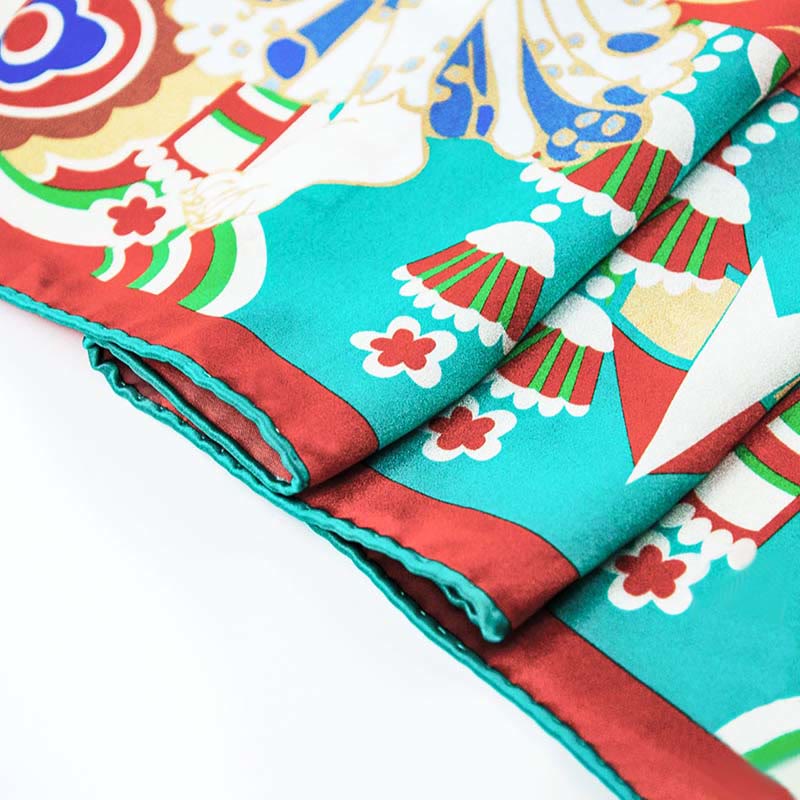 Écharpe de musicien Dunhuang en soie de mûrier de grade 6A