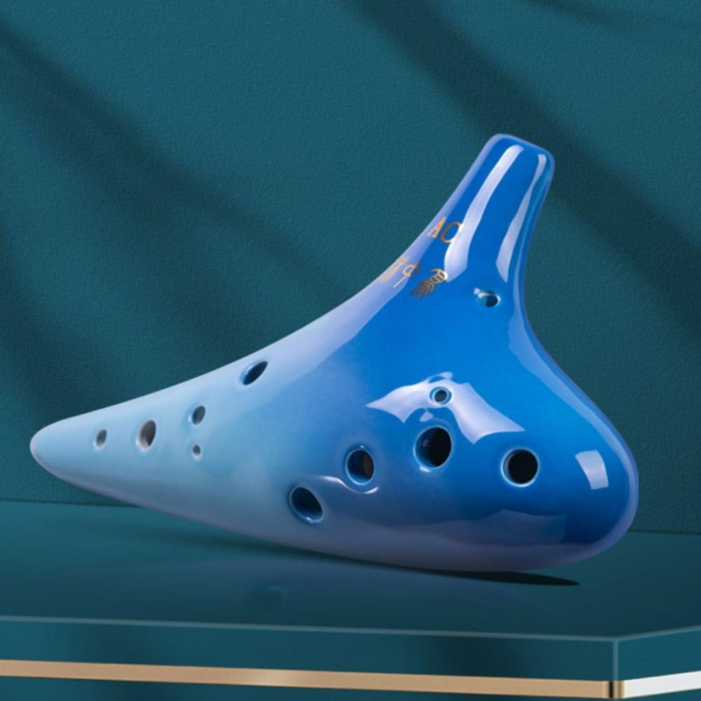 Gradient 12 Hole Tenor Alto C Ceramic Ocarina Flute - Ocarina - On sale