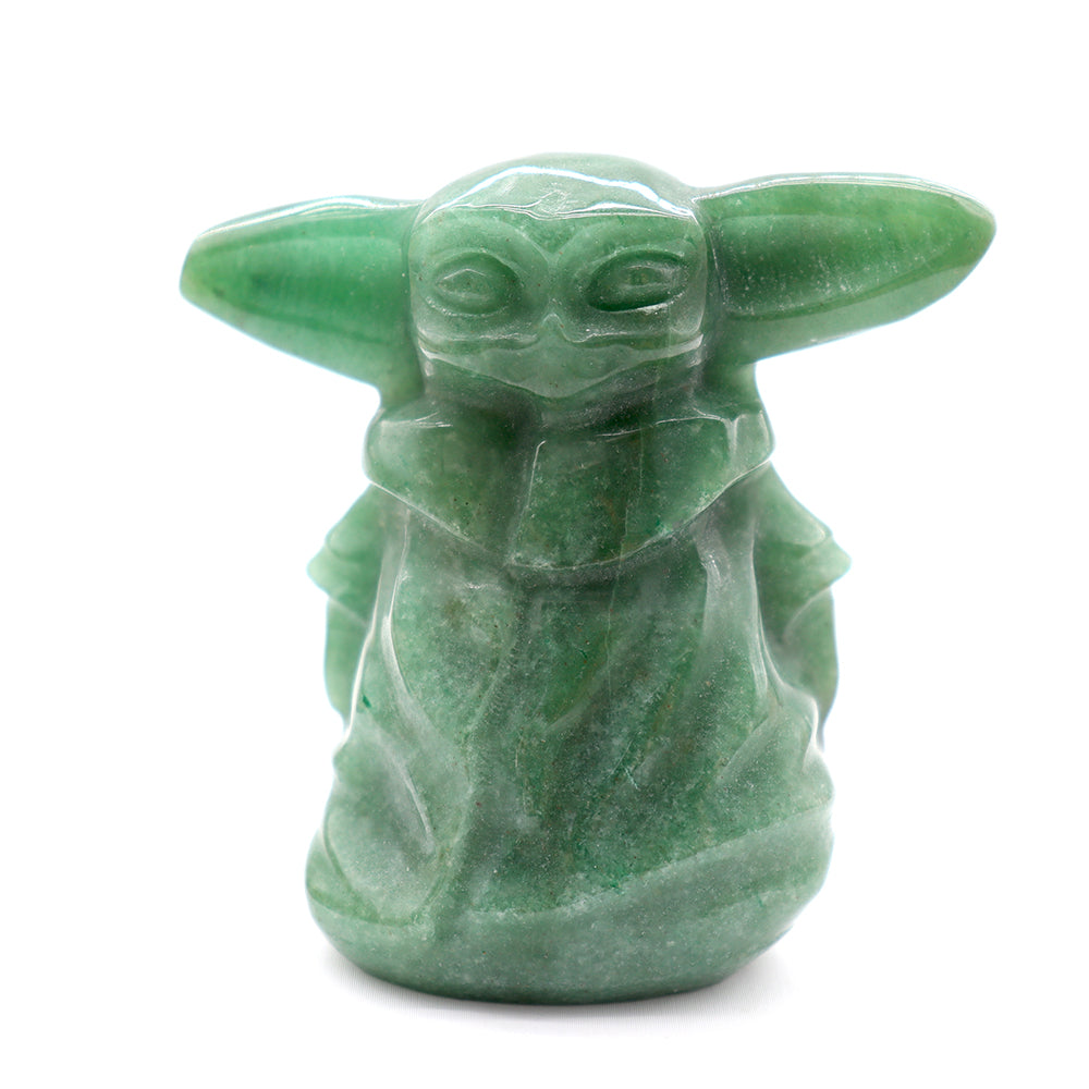 Green Aventurine 6cm Crystal Figurine Carving - Healing Decor