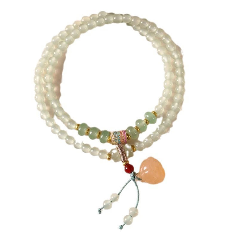 Bracelet porte-bonheur en bambou et aventurine verte pour l'équilibre et l'harmonie