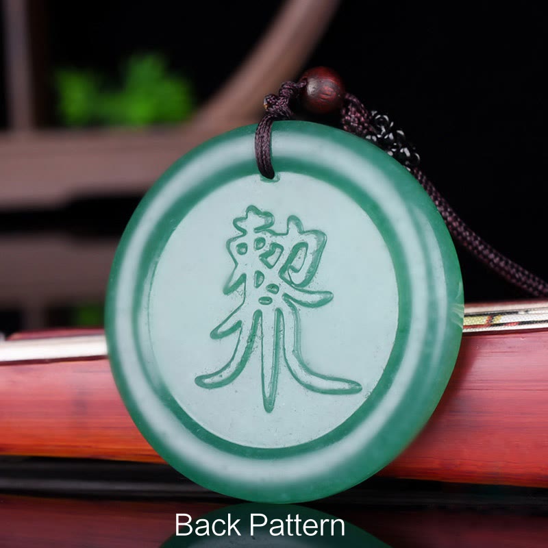 Collier d'équilibre Yin Yang en aventurine verte pour la chance