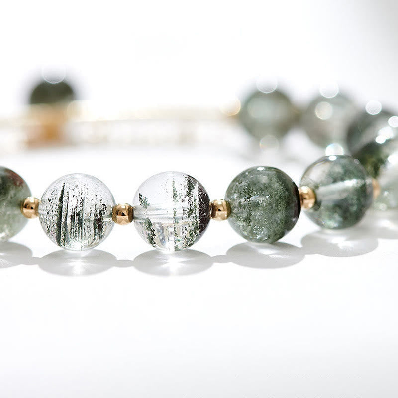 Bracelet à breloques Green Phantom en or 14 carats