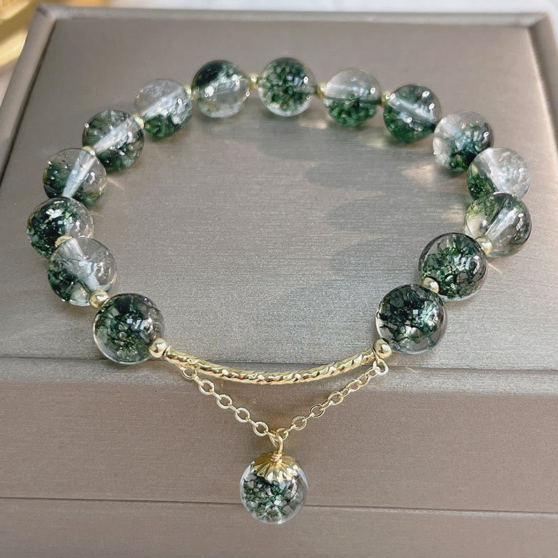Bracelet à breloques Green Phantom en or 14 carats