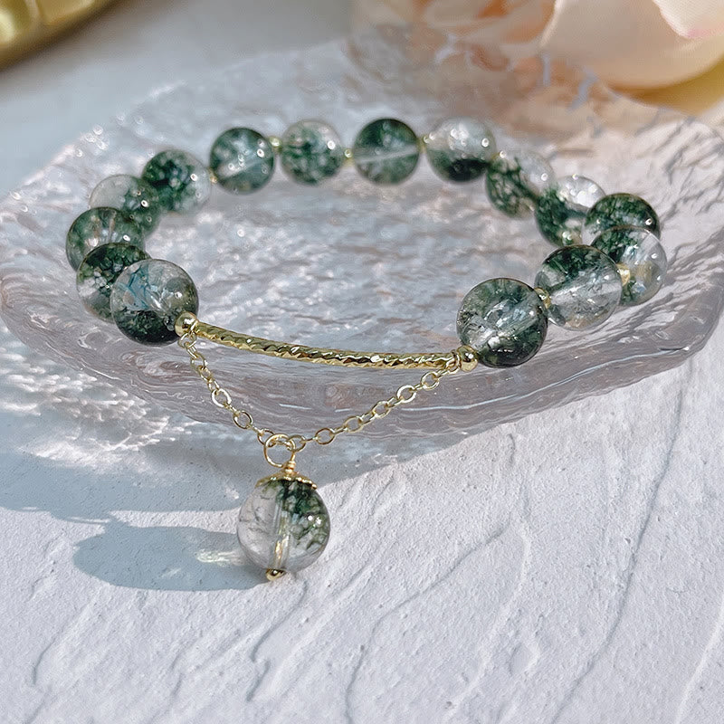 Bracelet à breloques Green Phantom en or 14 carats