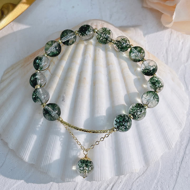 Bracelet à breloques Green Phantom en or 14 carats