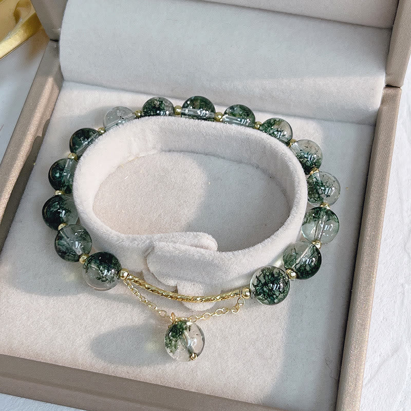 Bracelet à breloques Green Phantom en or 14 carats
