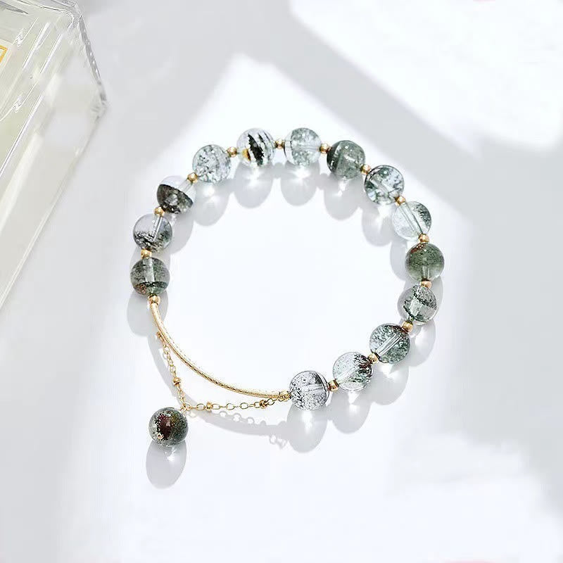 Bracelet à breloques Green Phantom en or 14 carats