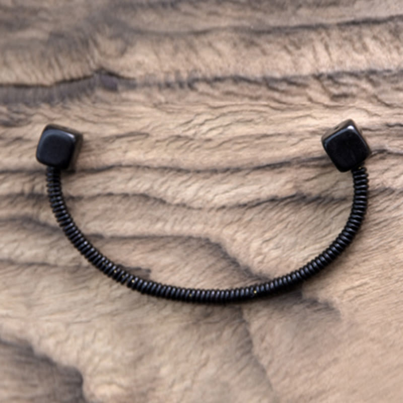 Bracelet d'équilibre cube en bois de santal vert 16-17 cm
