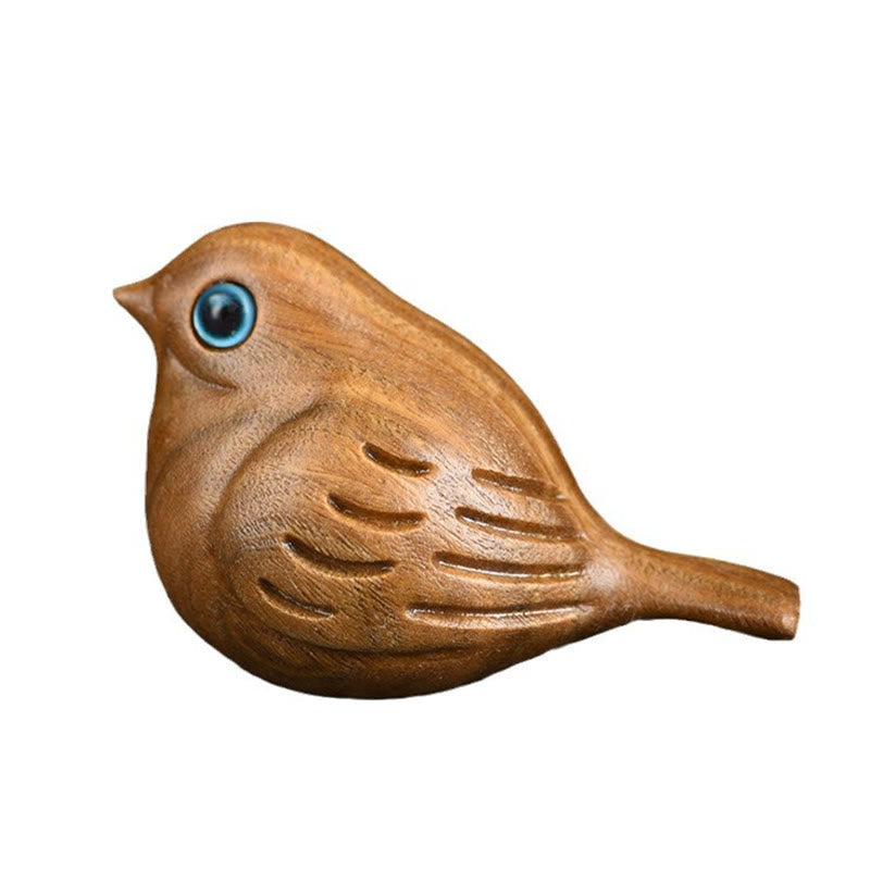 Décoration de bureau zen en forme de mini pie en bois de santal vert