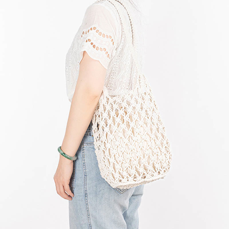Sac à bandoulière en fil de coton tissé à la main pour le yoga