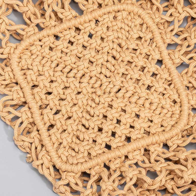 Sac à bandoulière en fil de coton tissé à la main pour le yoga