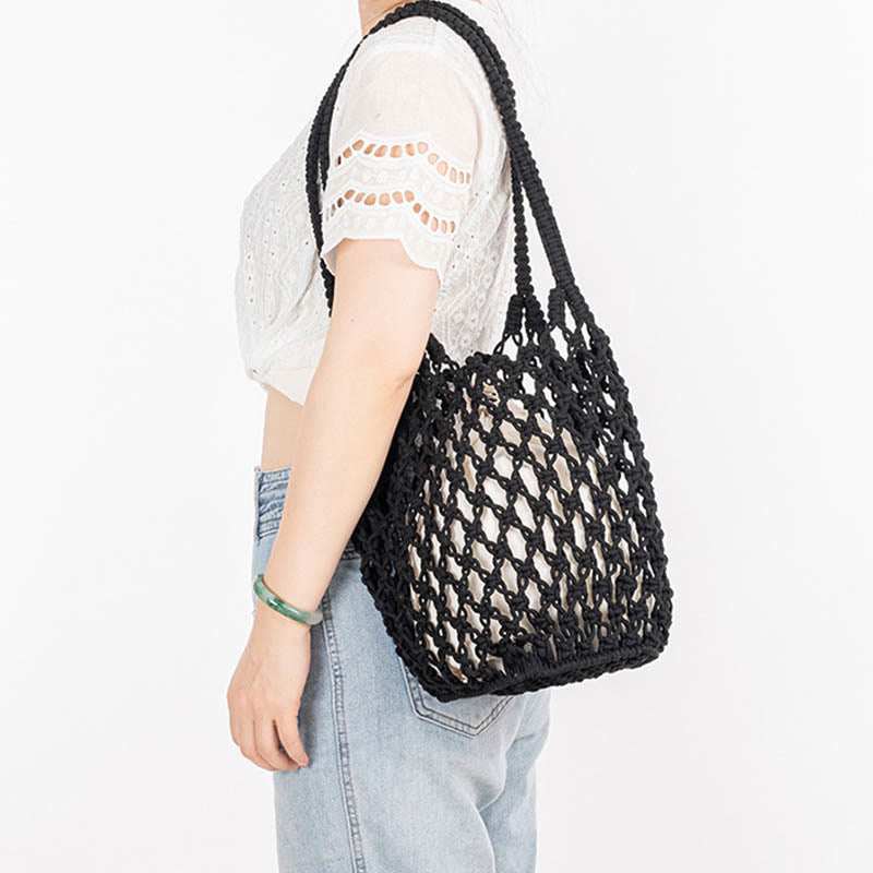 Sac à bandoulière en fil de coton tissé à la main pour le yoga