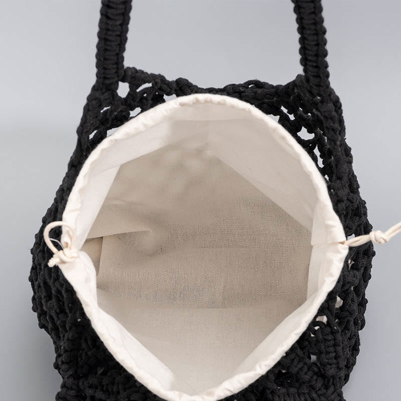 Sac à bandoulière en fil de coton tissé à la main pour le yoga