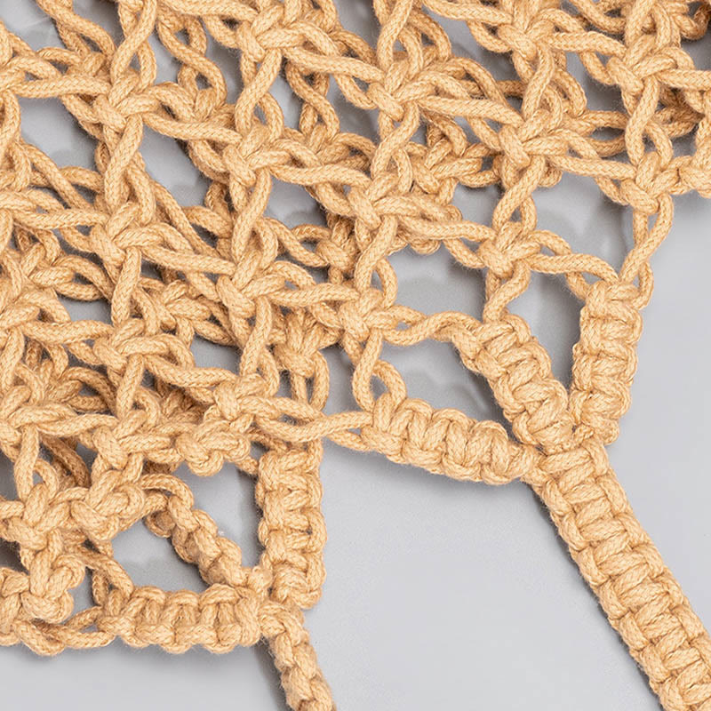 Sac à bandoulière en fil de coton tissé à la main pour le yoga