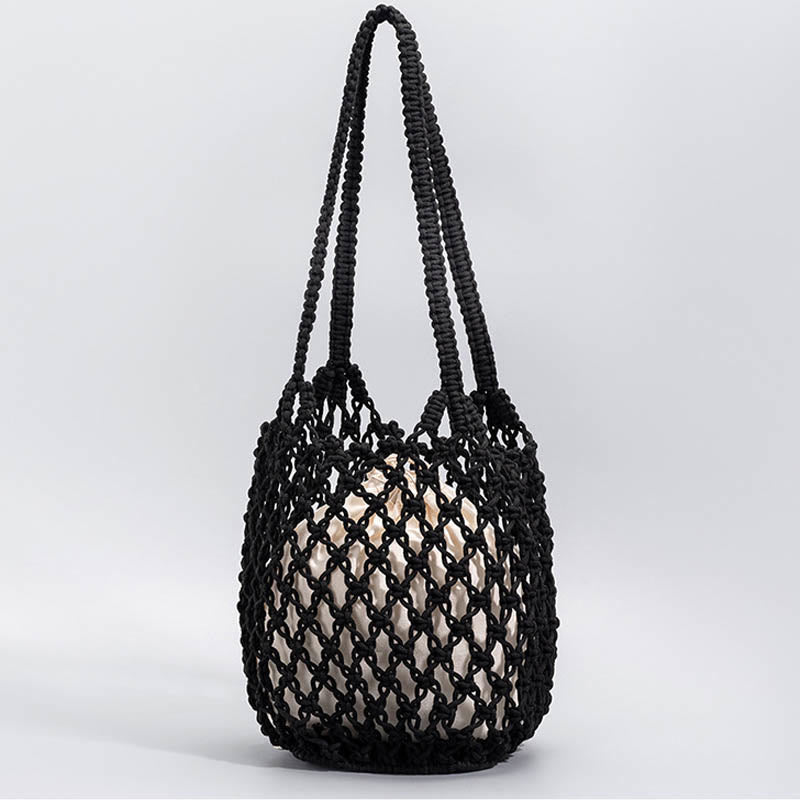 Sac à bandoulière en fil de coton tissé à la main pour le yoga
