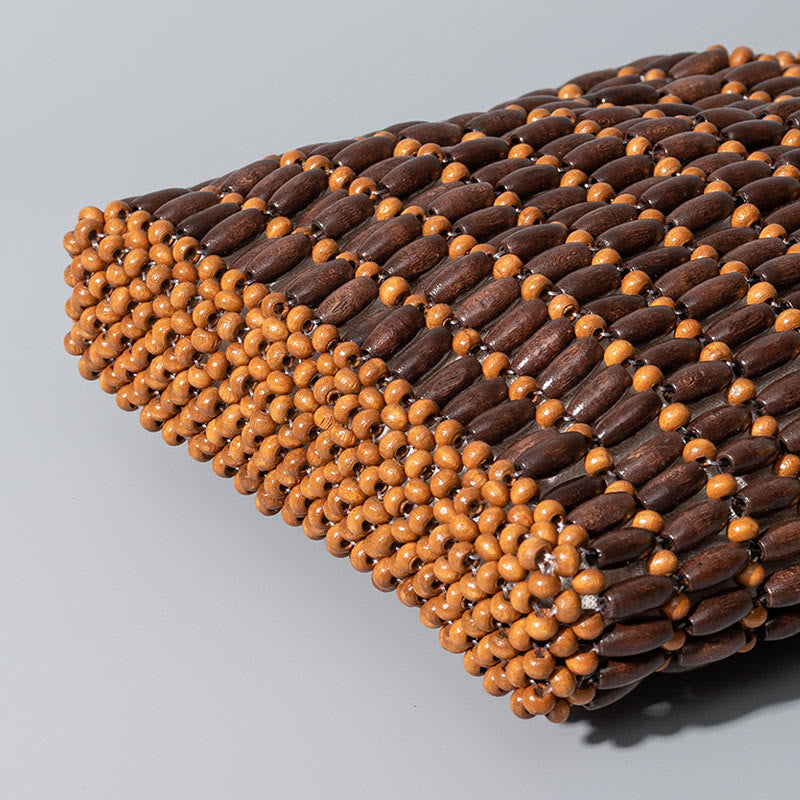 Sac à main en perles de bois tissées à la main - Sac spirituel bohème