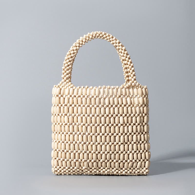 Sac à main en perles de bois tissées à la main - Sac spirituel bohème