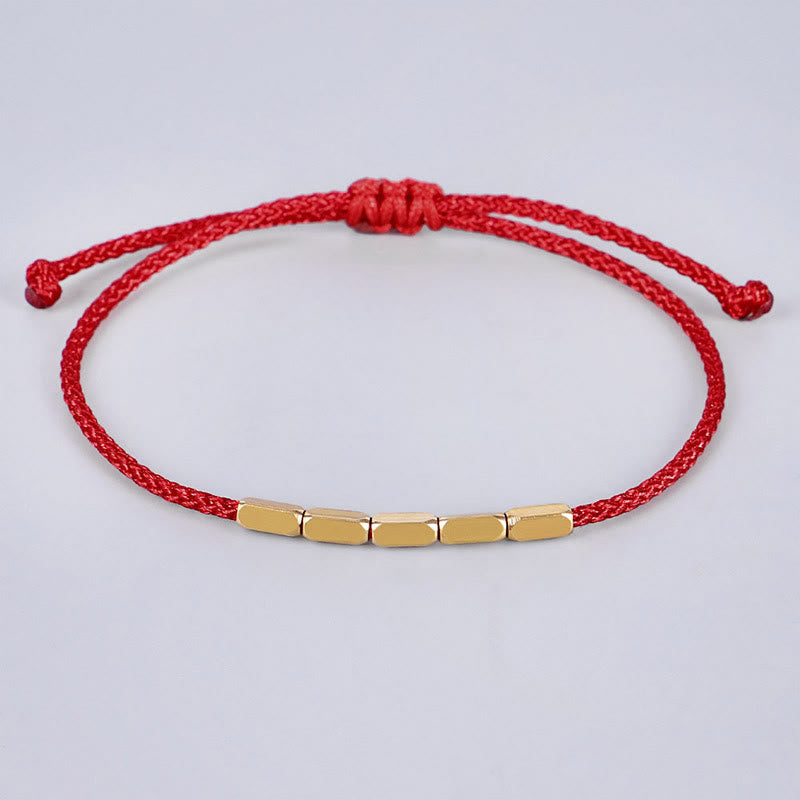 Bracelet de protection en fil rouge en cuivre fabriqué à la main
