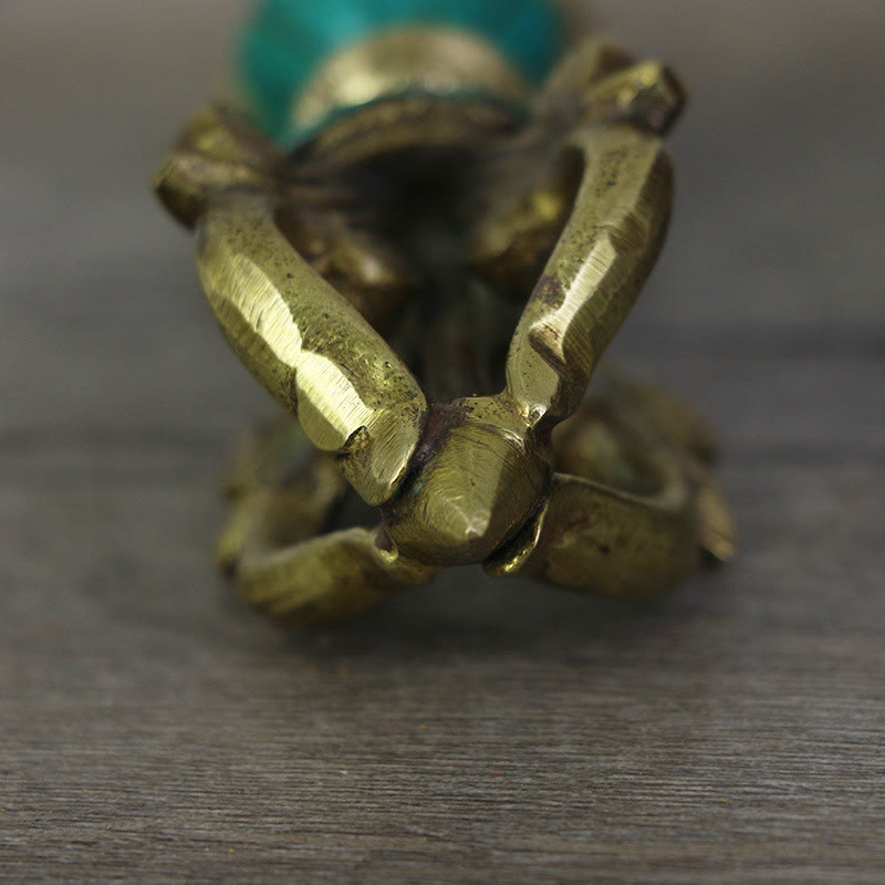 Vajra Dorje tibétain à cinq griffes en cuivre fabriqué à la main pour l'illumination