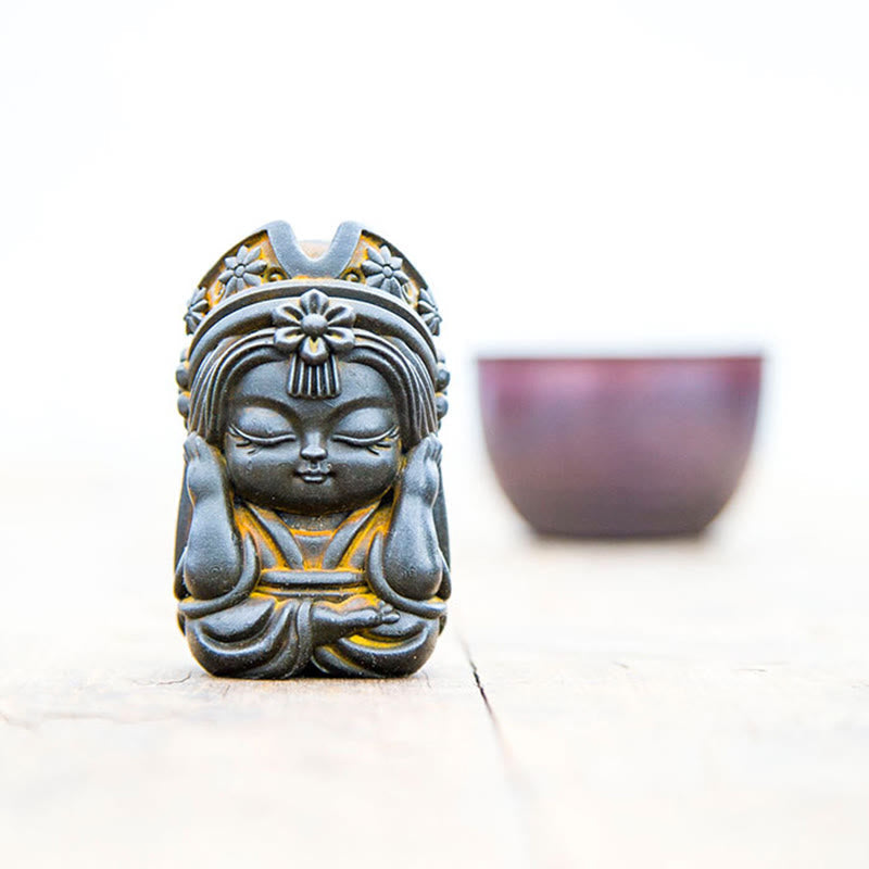 Statue de Zakiram en résine faite à la main de 7 cm, en poudre de fer rouillé