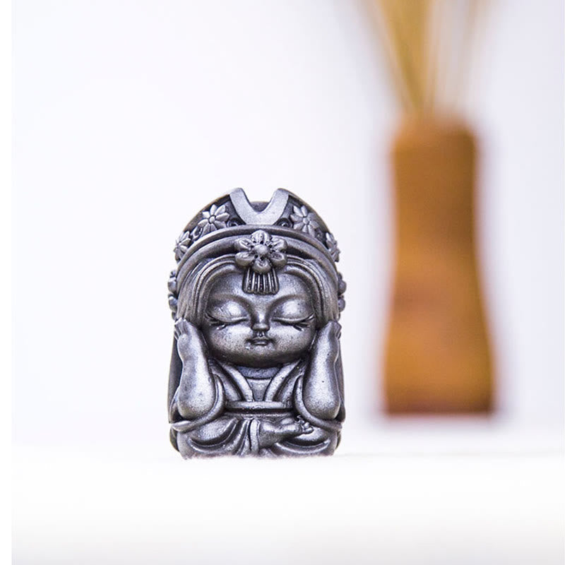 Statue de Zakiram en résine faite à la main de 7 cm, en poudre de fer rouillé