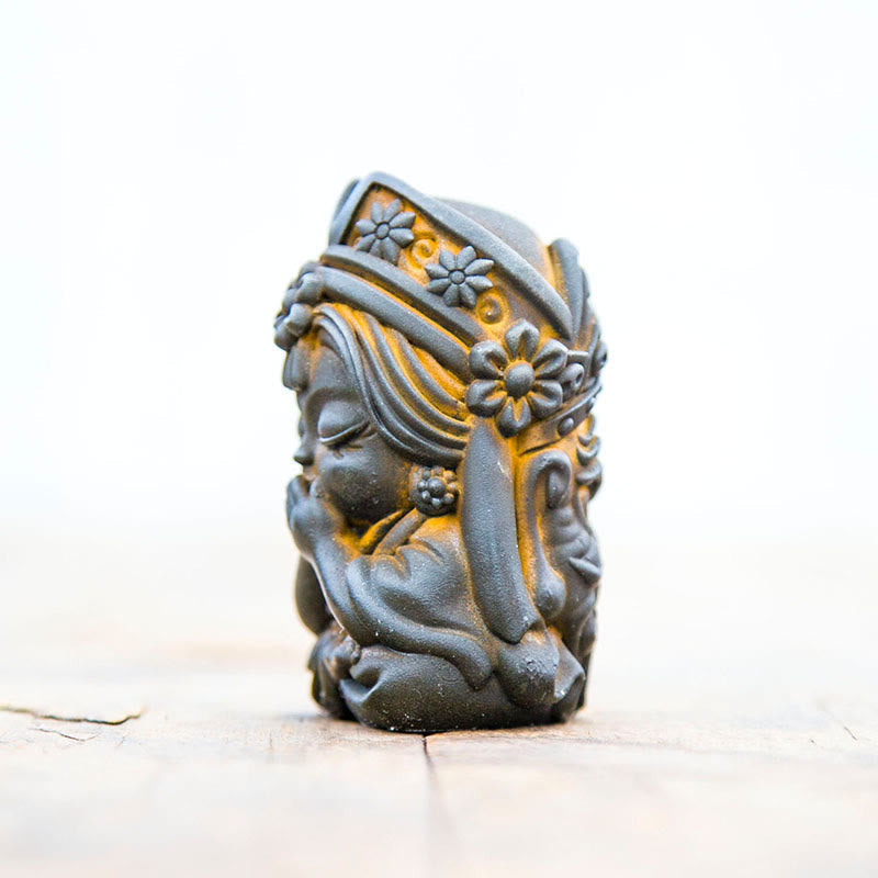 Statue de Zakiram en résine faite à la main de 7 cm, en poudre de fer rouillé