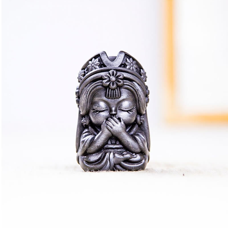 Statue de Zakiram en résine faite à la main de 7 cm, en poudre de fer rouillé