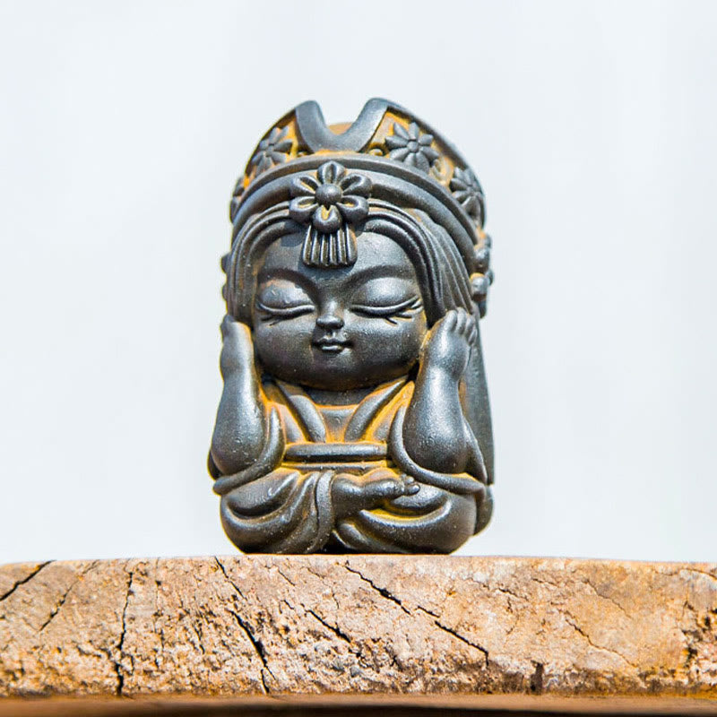 Statue de Zakiram en résine faite à la main de 7 cm, en poudre de fer rouillé