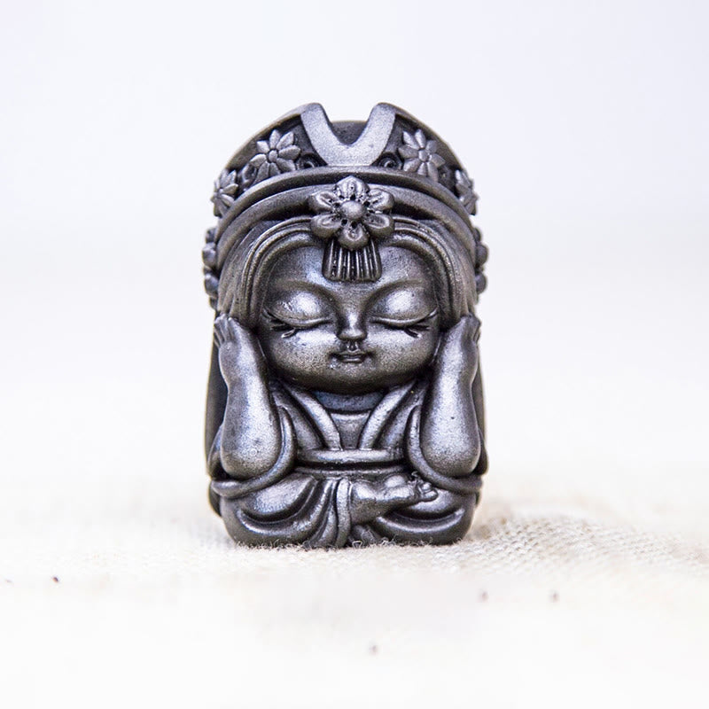 Statue de Zakiram en résine faite à la main de 7 cm, en poudre de fer rouillé